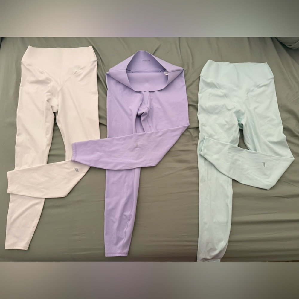 Fabletics PureLuxe Leggings – Set of 3 (Size Medium)